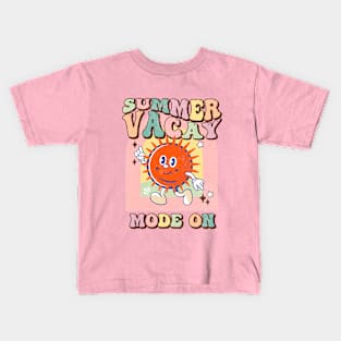 Retro Summer Vacay Mode on Kids T-Shirt